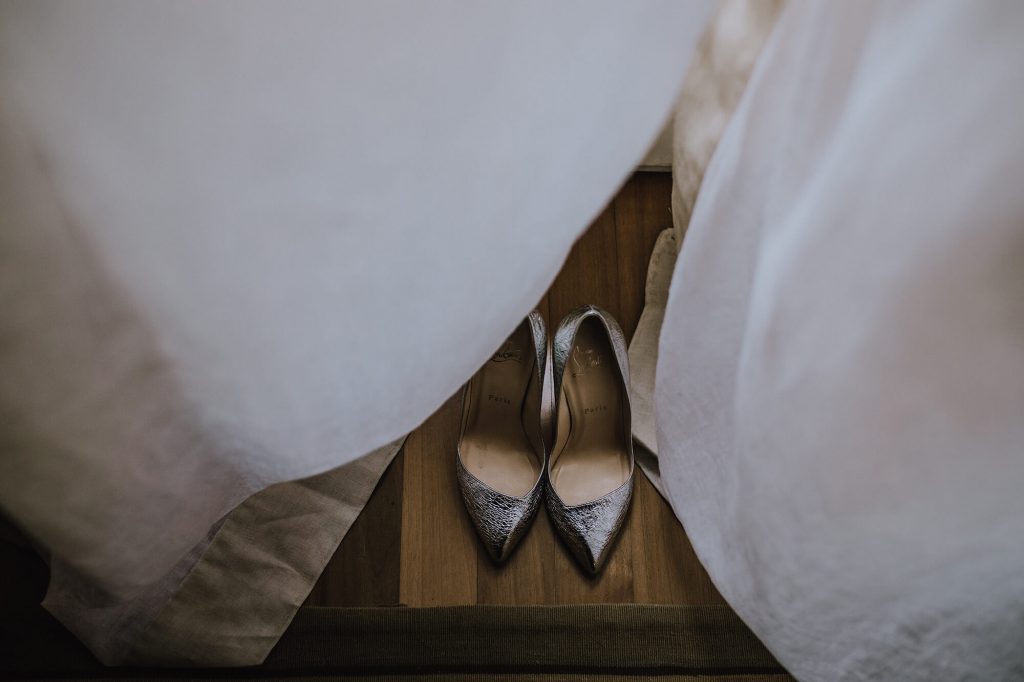 Foto di scarpe da sposa - Fotografo matrimonio Verona
