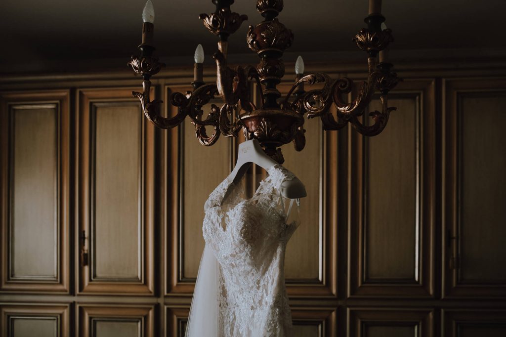 Fotografia di abito da sposa-Fotografo matrimonio Verona